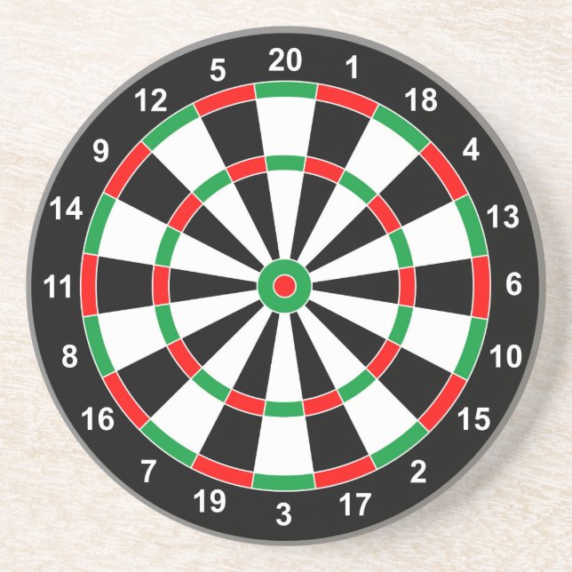 Master Darts Board Basic Round-Target Classic-Spie Getränkeuntersetzer (Vorne)