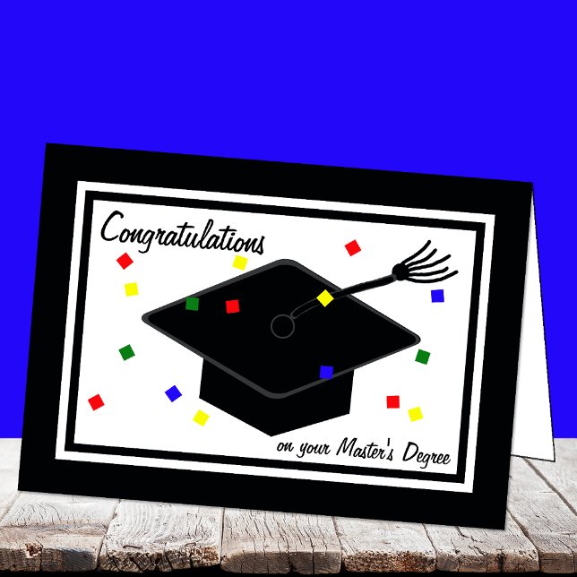 Master Degree Abschluss Card Karte (Von Creator hochgeladen)
