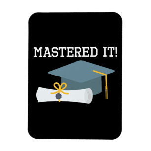 Master Degree Abschluss MBA MSW Grad Geschenk Magnet
