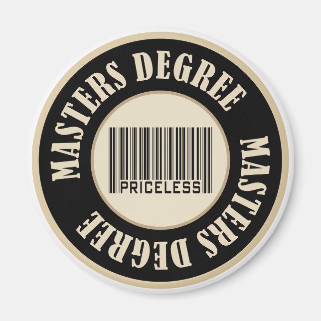 Master Degree Priceless Magnet (Vorne)