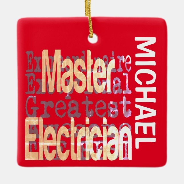 Master Electrical Extraordinaire CUSTOM Keramikornament (Vorderseite)