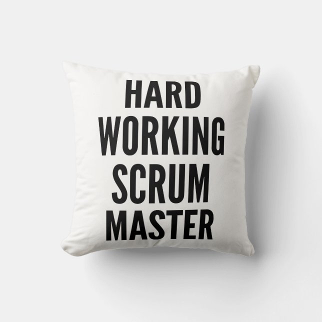 Master für harte Arbeit Kissen (Vorderseite)