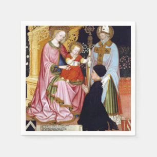 Master G.Z. Madonna and Child mit dem Spender Serviette