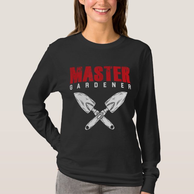 Master Garden Garden Garden Tools Plan T-Shirt (Vorderseite)