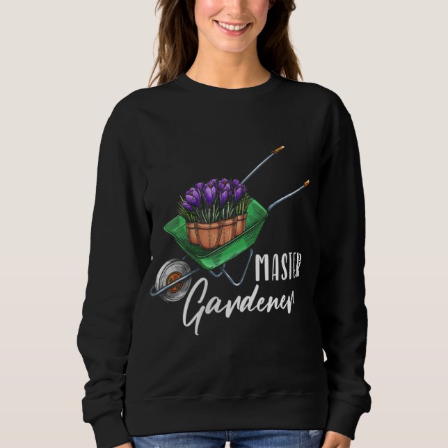 Master Gardener Blume Pflanze Garten Garten Bo Sweatshirt (Vorderseite)