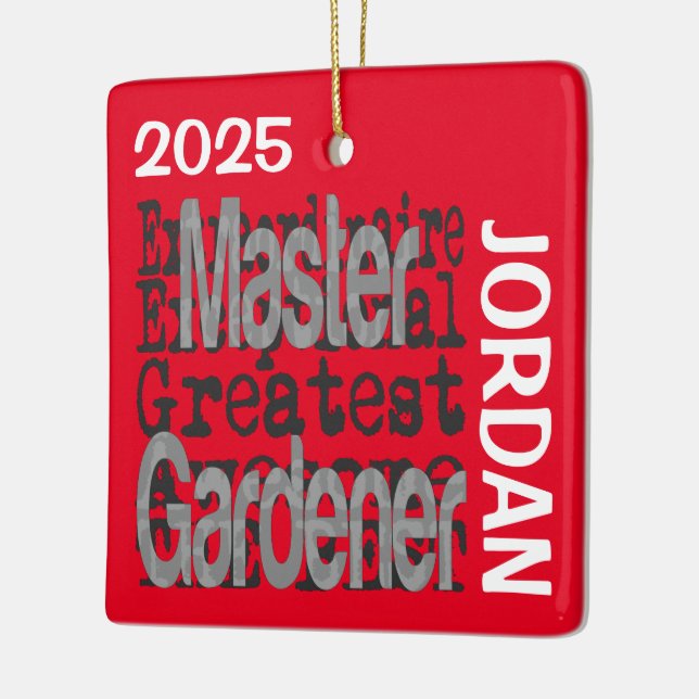 Master Gardener Extraordinaire CUSTOM Keramikornament (Links)