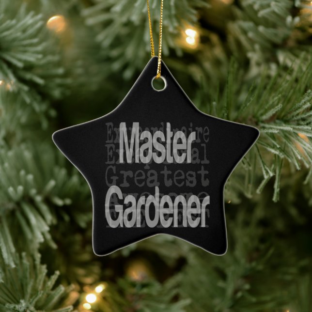 Master Gardener Extraordinaire Keramik Ornament (Baum)