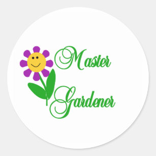 Master Gardener Runder Aufkleber