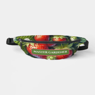 Master Gardener Strawberry Print Bauchtasche