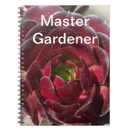 Master Gardener Sukkulentes Foto Wüstengarten Notizblock