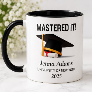 Master-Grad-Abschluss meistert es Tasse