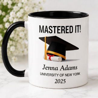 Master-Grad-Abschluss meistert es Tasse