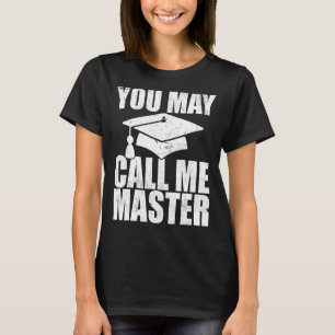 Master-Grad-Designs für Männer Frauen MBA-Bildung T-Shirt
