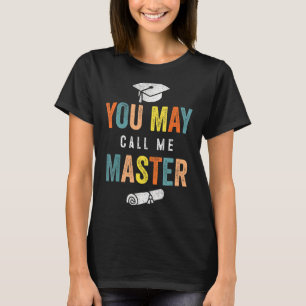 Master-Grad-Designs für Männer Frauen MBA-Bildung T-Shirt