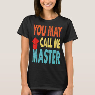 Master-Grad-Designs für Männer Frauen MBA-Bildung T-Shirt