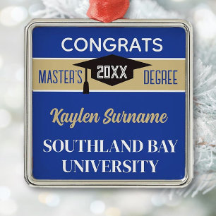 Master-Grad-Glückwünsche! CUSTOM Ornament Aus Metall