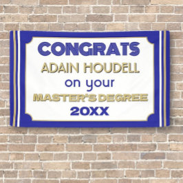 Master-Grad-Glückwünsche! Personalisiert Banner