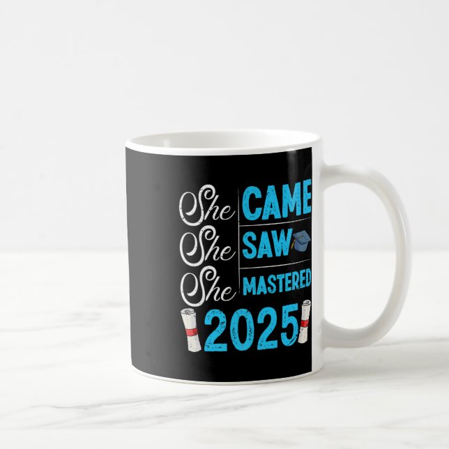 Master-Grad Sie kam sah meistern 2025 Mädchen Kaffeetasse (Rechts)