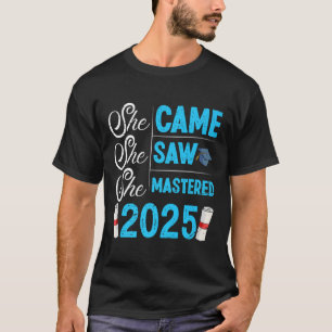 Master-Grad Sie kam sah meistern 2025 Mädchen T-Shirt