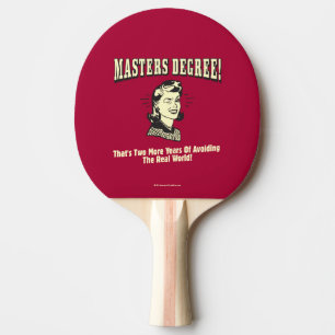 Master-Grad: Vermeiden der realen Welt Tischtennis Schläger