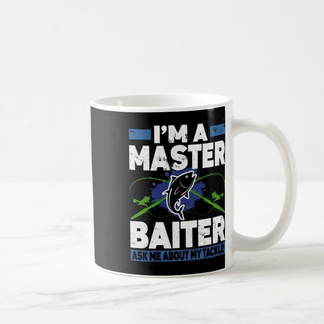 Master Iter Shirt Funny Fishing Fisherman Fish  Kaffeetasse (Rechts)
