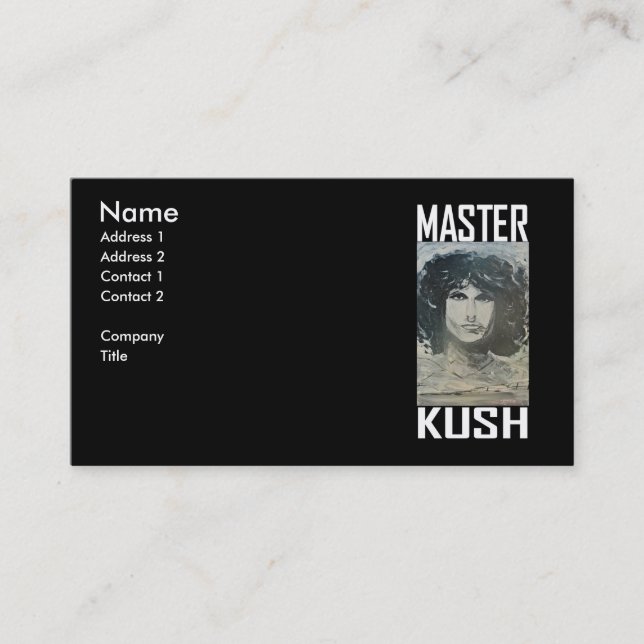 MASTER KUSH VISITENKARTE (Vorderseite)