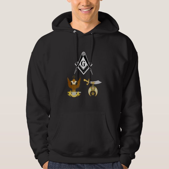 Master Mason 33. Degree Shrine AASR Noble Masonic Hoodie (Vorderseite)