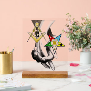 Master Mason/Eastern Star Acrylschild