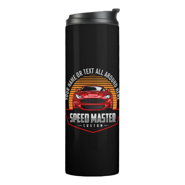 MASTER "Namenstext Red Custom SPEED MASTER" hinzuf Thermosbecher (Nach links gedreht)