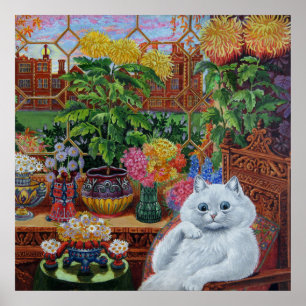 "Master of Cat Uni" von Louis Wain Poster