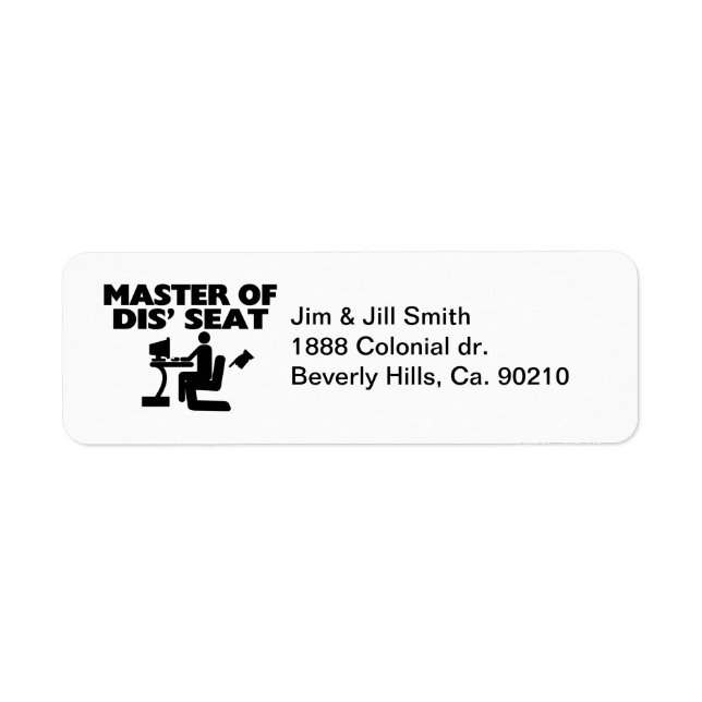 Master of Dis' Sitzrechner (Vorne)