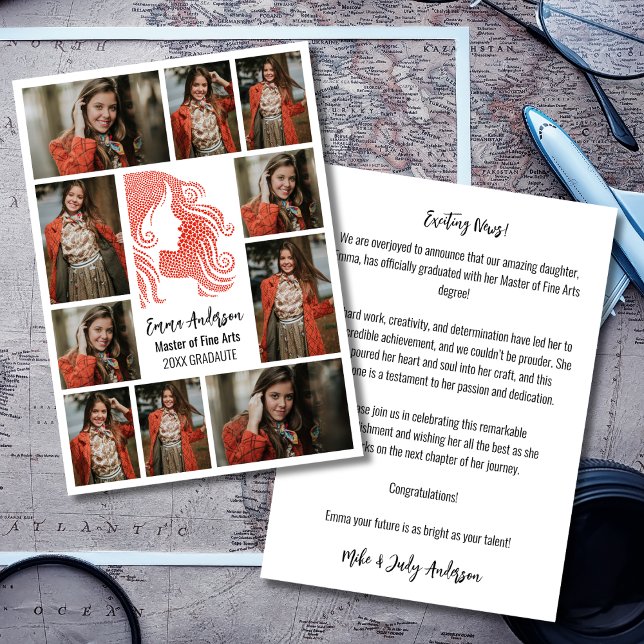 Master of Fine Arts Graduate Announcement Ankündigung (Von Creator hochgeladen)