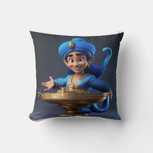 Master of Magic - 3D Cartoon Genie Design Kissen