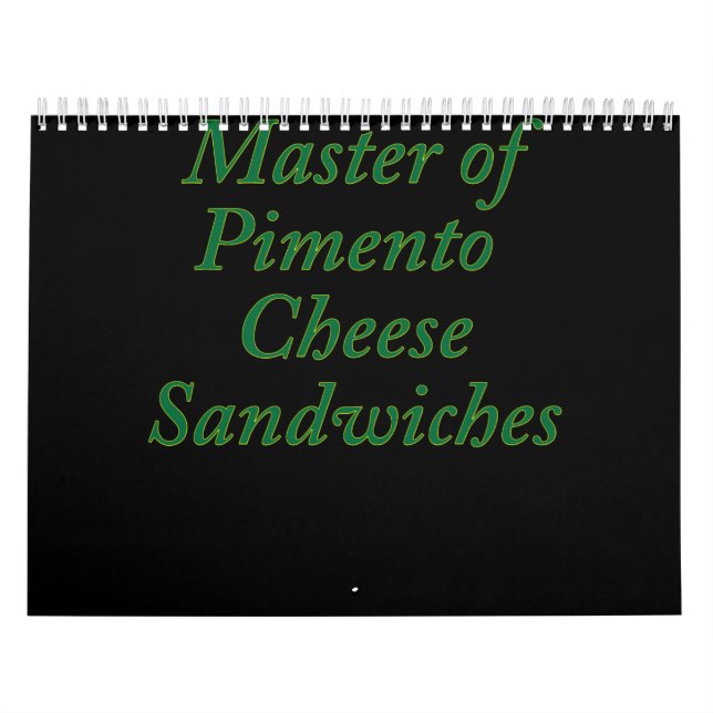 Master of Pimento Cheese Sandwiches Funny Golf Kalender (Titelbild)