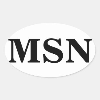 Master of Science in Nursing Ovaler Aufkleber