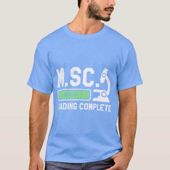 Master of Science Laden vollständig Master-Abschlu T-Shirt (Vorderseite)