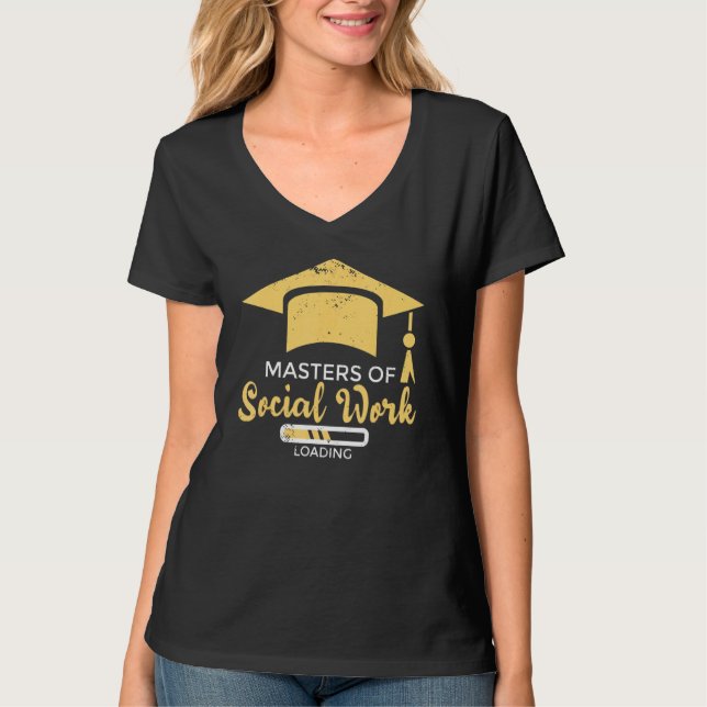 Master of Social Work Loading - Sozialarbeiter 1 T-Shirt (Vorderseite)