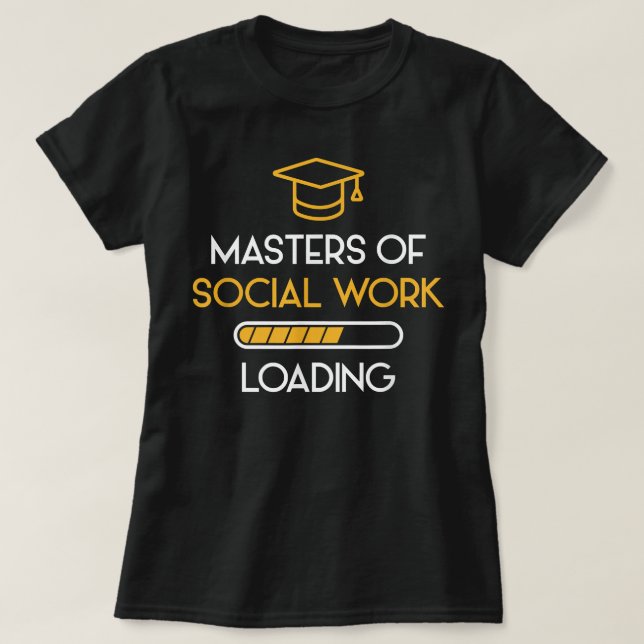 Master of Social Work MSW Abschluss Future Socia T-Shirt (Design vorne)