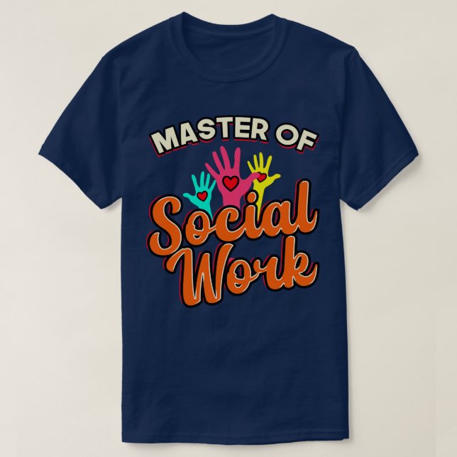 Master of Social Work T-Shirt (Design vorne)