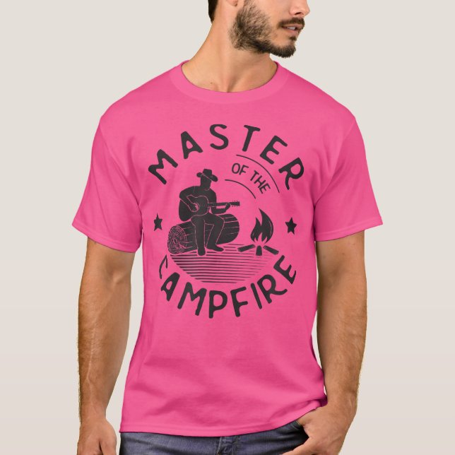Master of the Campfire Camping Wandercamper T-Shirt (Vorderseite)