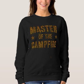 Master of the Campfire Leopard Print Wander Campin Sweatshirt
