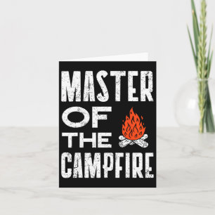 Master of the Campfire Vater Camping T-Shirt Camp Karte