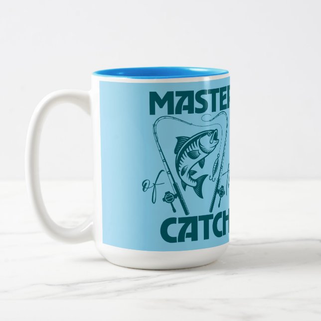 Master Of The Catch Custom SVG Graphic T-Shirt Zweifarbige Tasse (Links)
