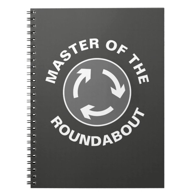 Master of the Roundabout Vacation Foto Notebook Notizblock (Vorderseite)