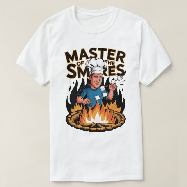 Master of the S’mores Campfire Cooking Design T-Shirt (Design vorne)