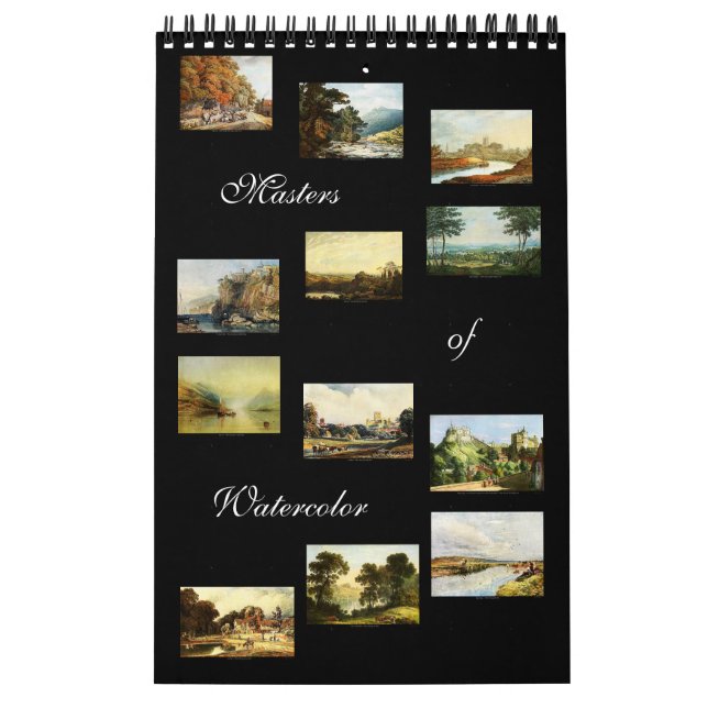 Master of Watercolor 2024 Wohngestaltung Art Calen Kalender (Titelbild)