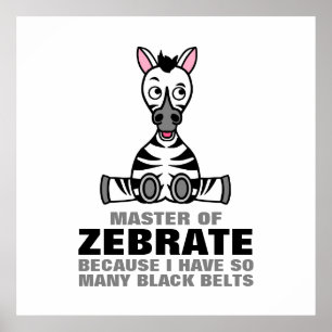 Master of Zebrate, Zebra Poster