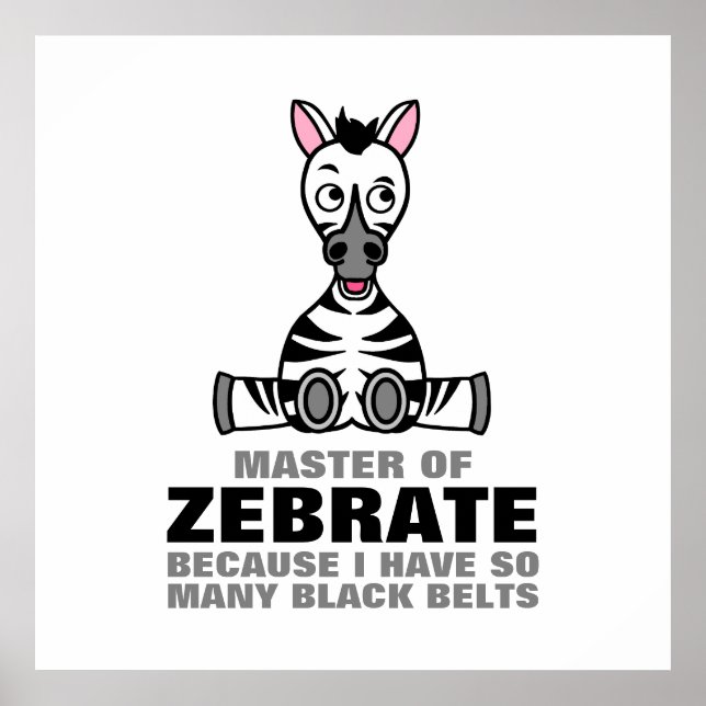 Master of Zebrate, Zebra Poster (Vorne)