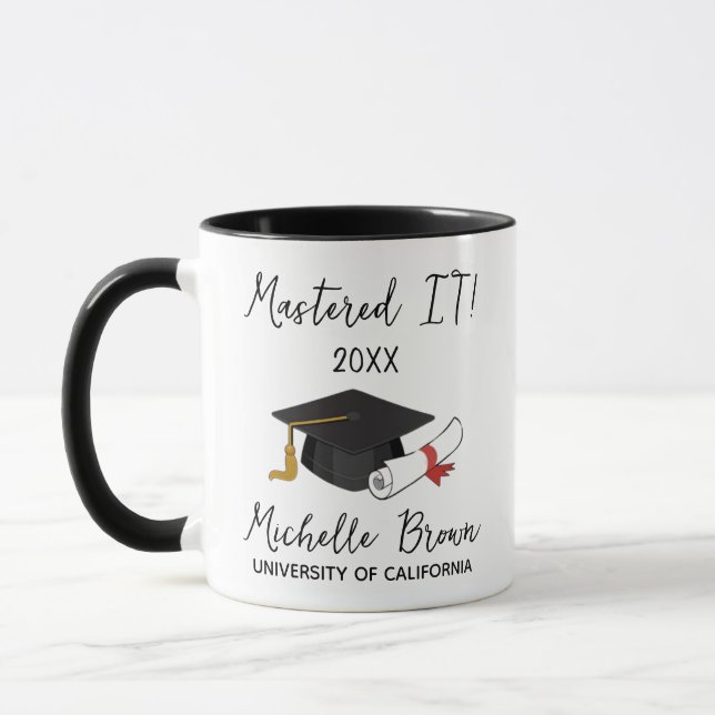 Master-Personalisiert-Master-Abschluss-Geschenk MB Tasse (Links)