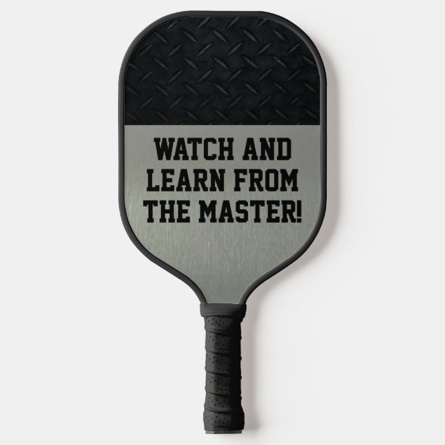 Master Pickleball Player Funny Cool Pickleball Schläger (Vorderseite)